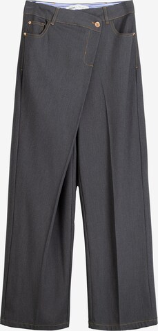 Bershka Zvonové kalhoty Kalhoty – šedá: přední strana