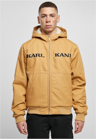 Veste mi-saison Karl Kani en beige : devant