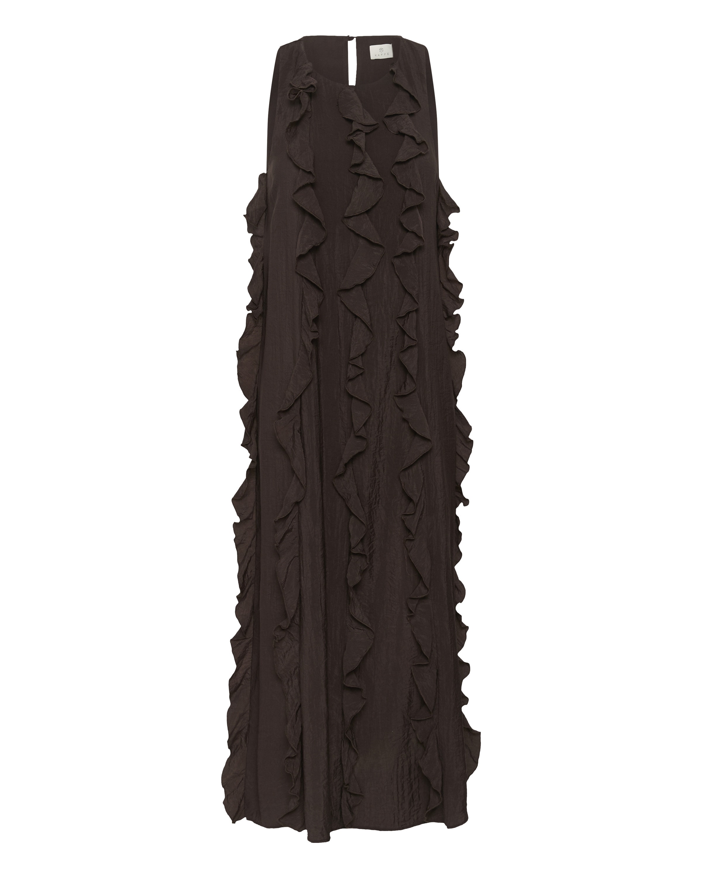 Kaffe - Vestido em castanho: frente