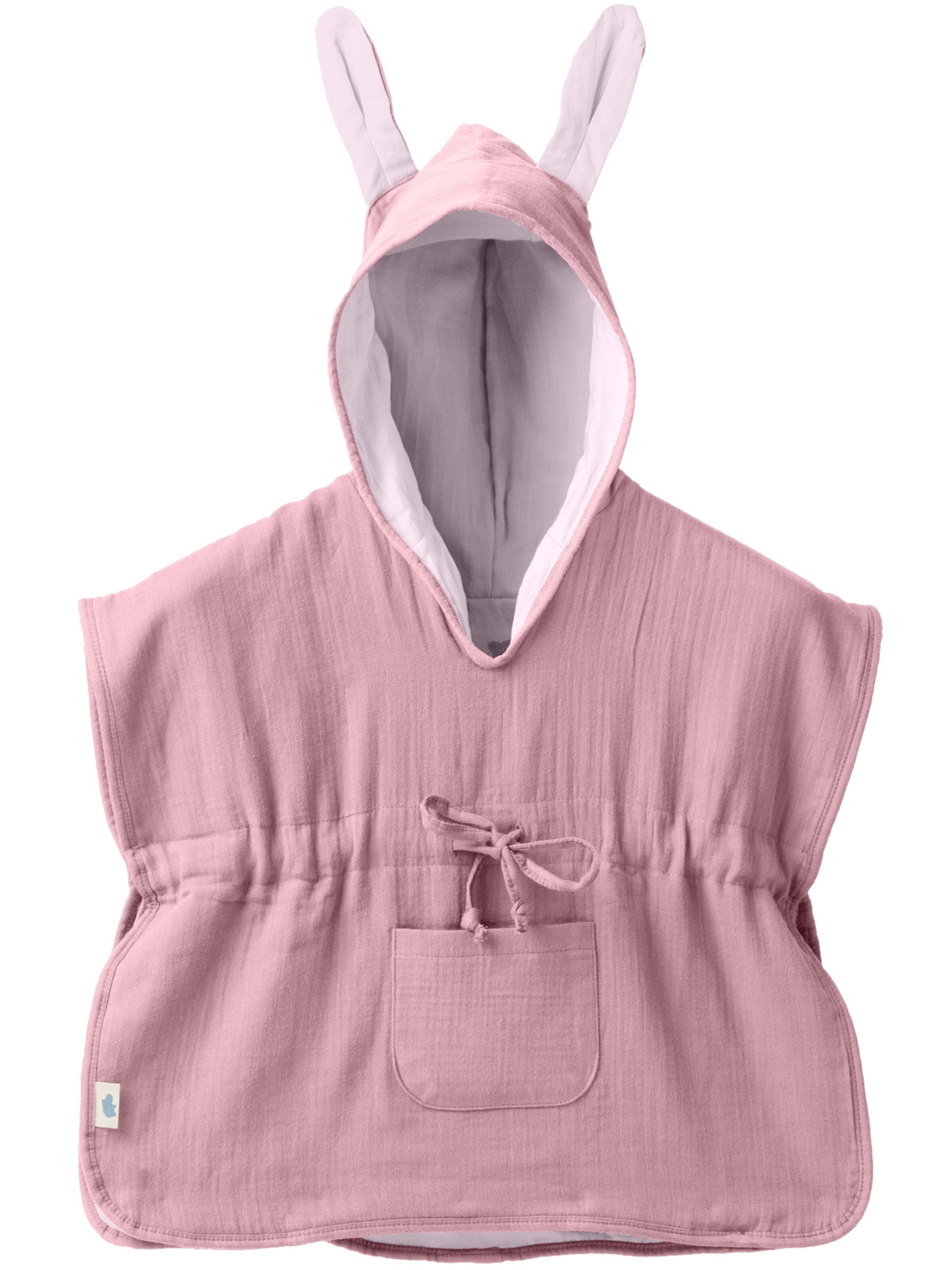 mababu Bademantel 'Hasenohren'‌‌‌‌‌‌ in Pink: Vorderseite