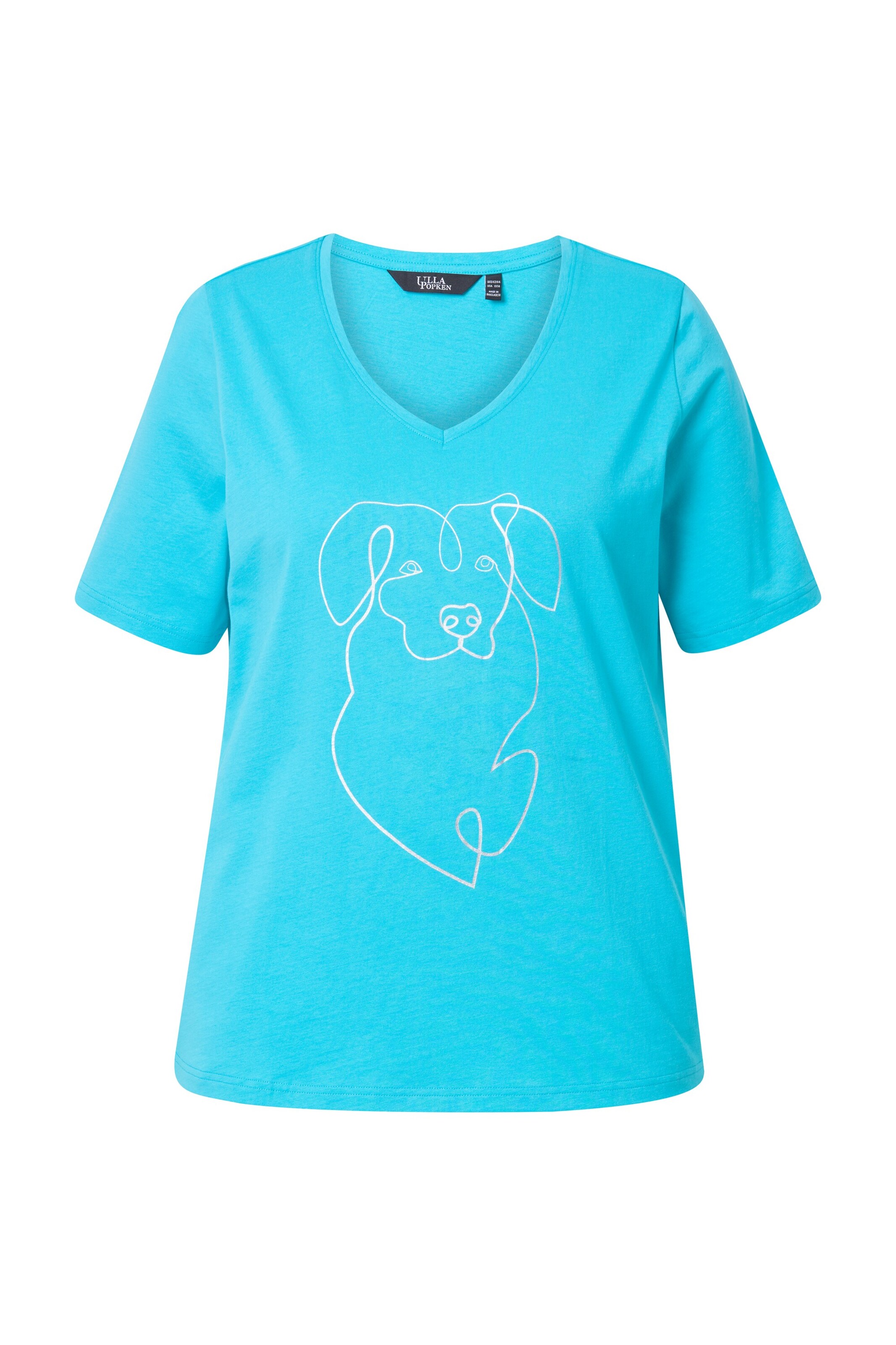 Ulla Popken T-Shirt in Blau: Vorderseite