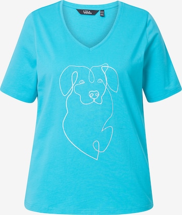 Ulla Popken T-Shirt in Blau: Vorderseite