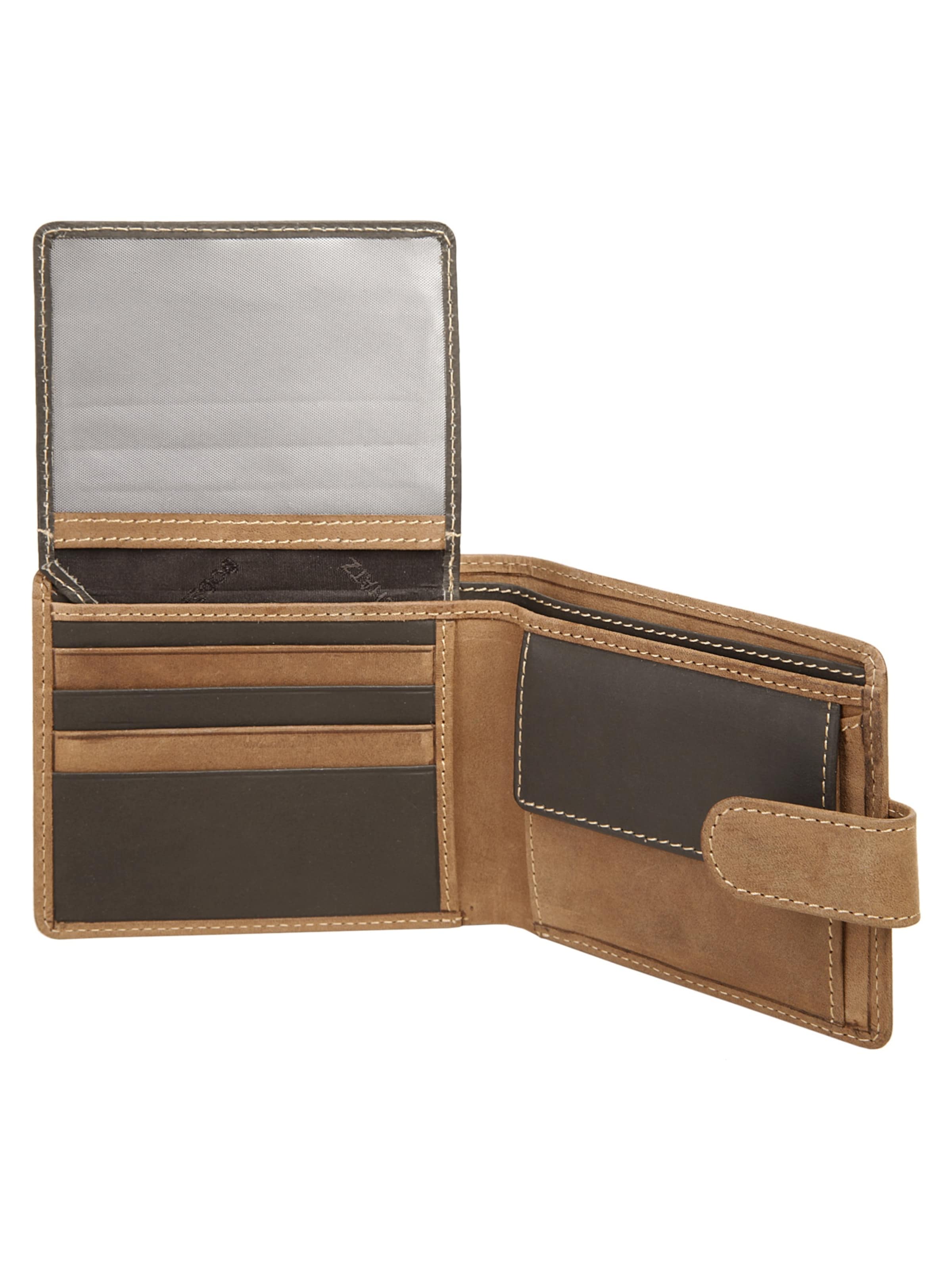 BODENSCHATZ Wallet 'Bodenschatz Geldbörse BICOLOUR' in Brown