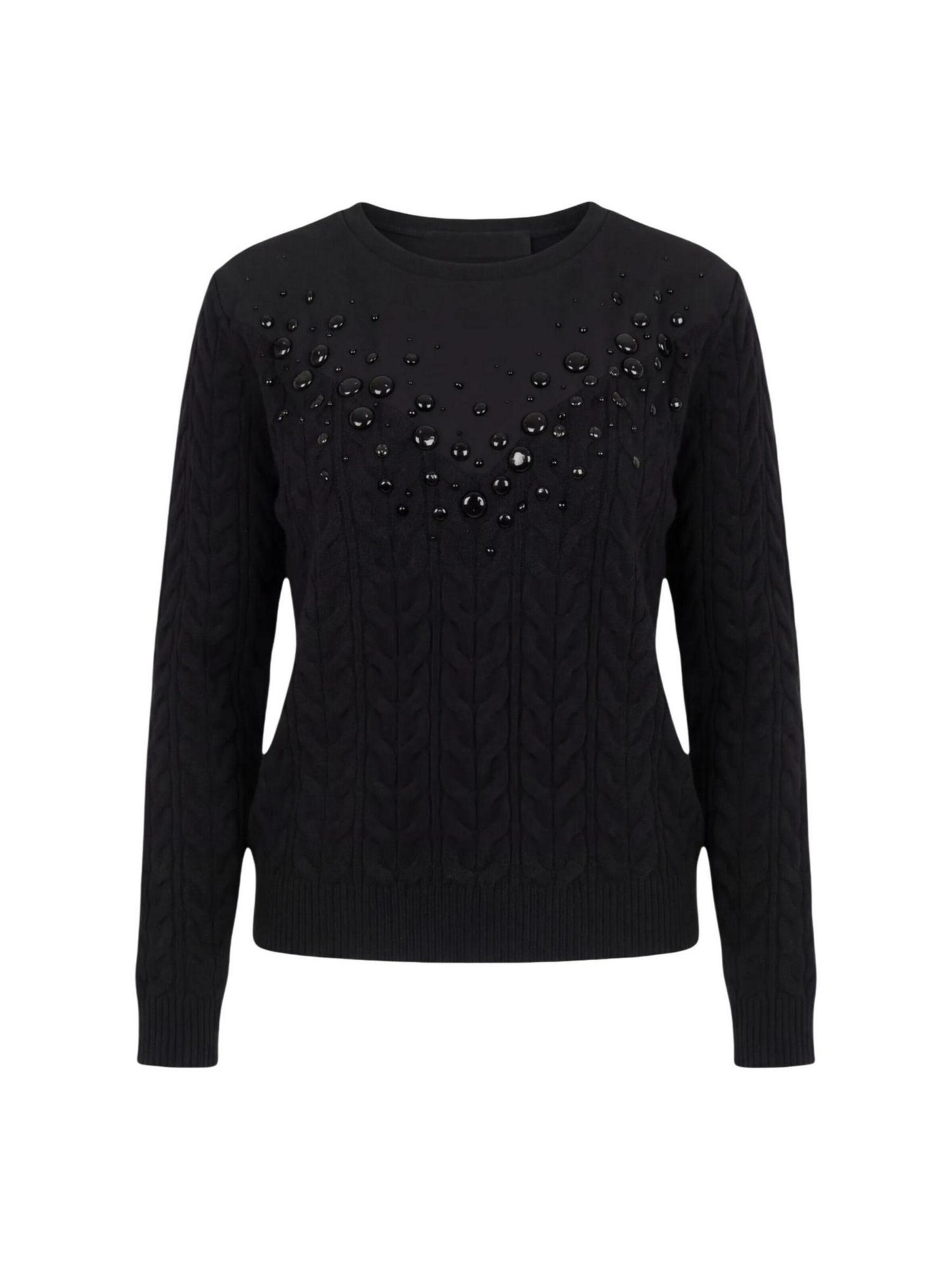 Liu Jo Pullover 'MAGLIA CHIUSA TF6187 MA25S'‌‌‌‌‌‌ in Schwarz: Vorderseite