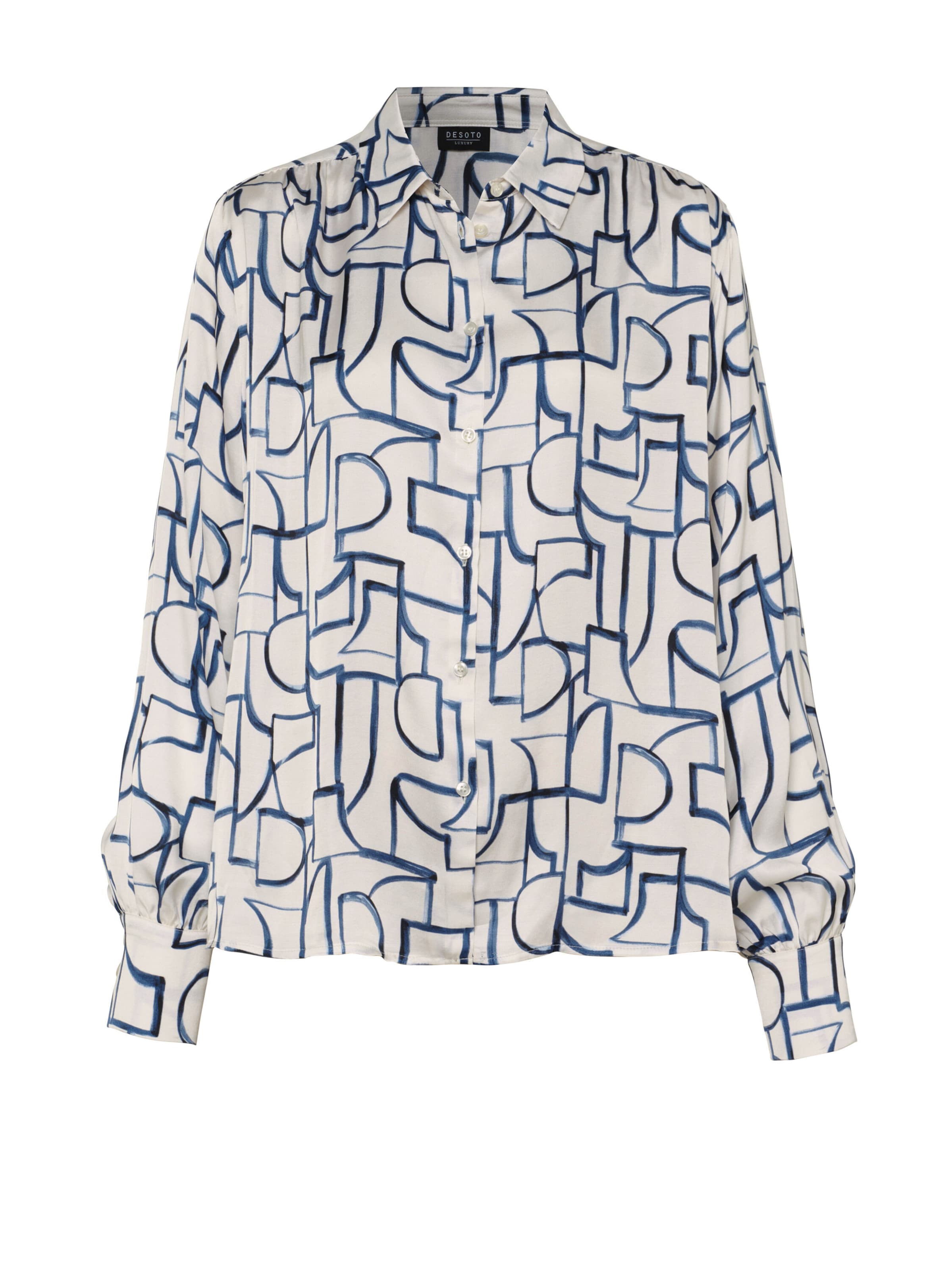 Chemisier 'LENA' DESOTO en blanc : devant