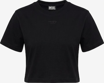 T-shirt 'T-REG-CR-1 CROPPED' DIESEL en noir : devant