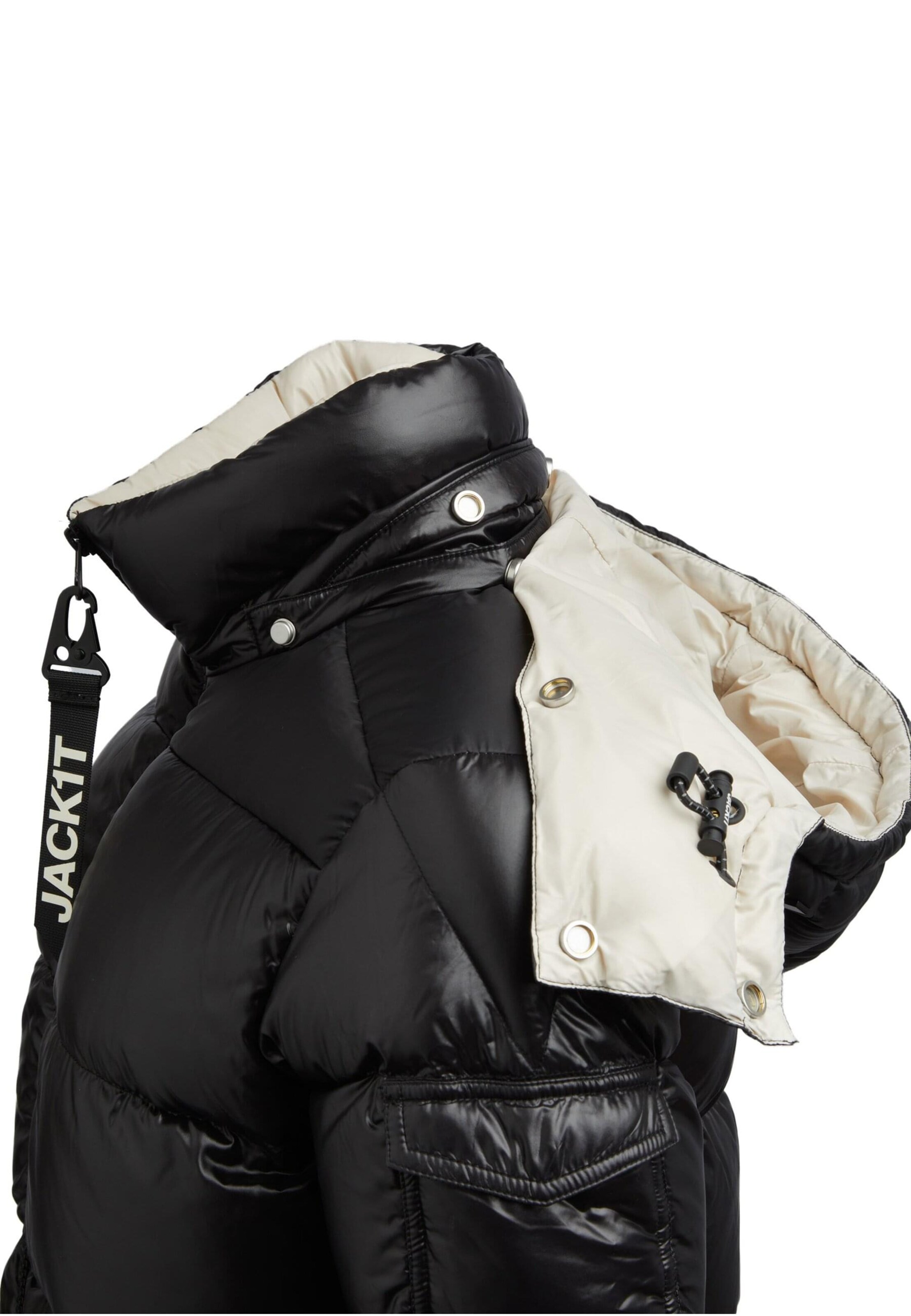 JACK1T Winterjas 'Ez Slick Racer' in Zwart