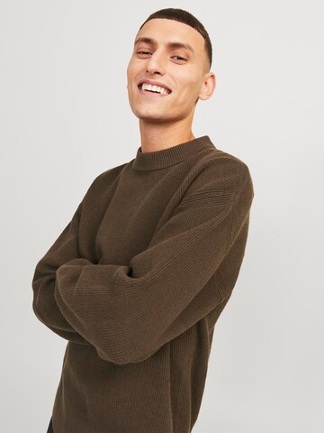 JACK & JONES Свитер 'OUTDOOR' в Коричневый