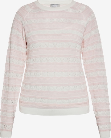 Pull-over Usha en rose : devant