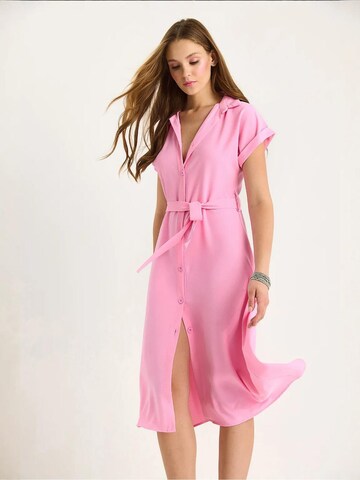 Bianco Lucci Jurk in Roze