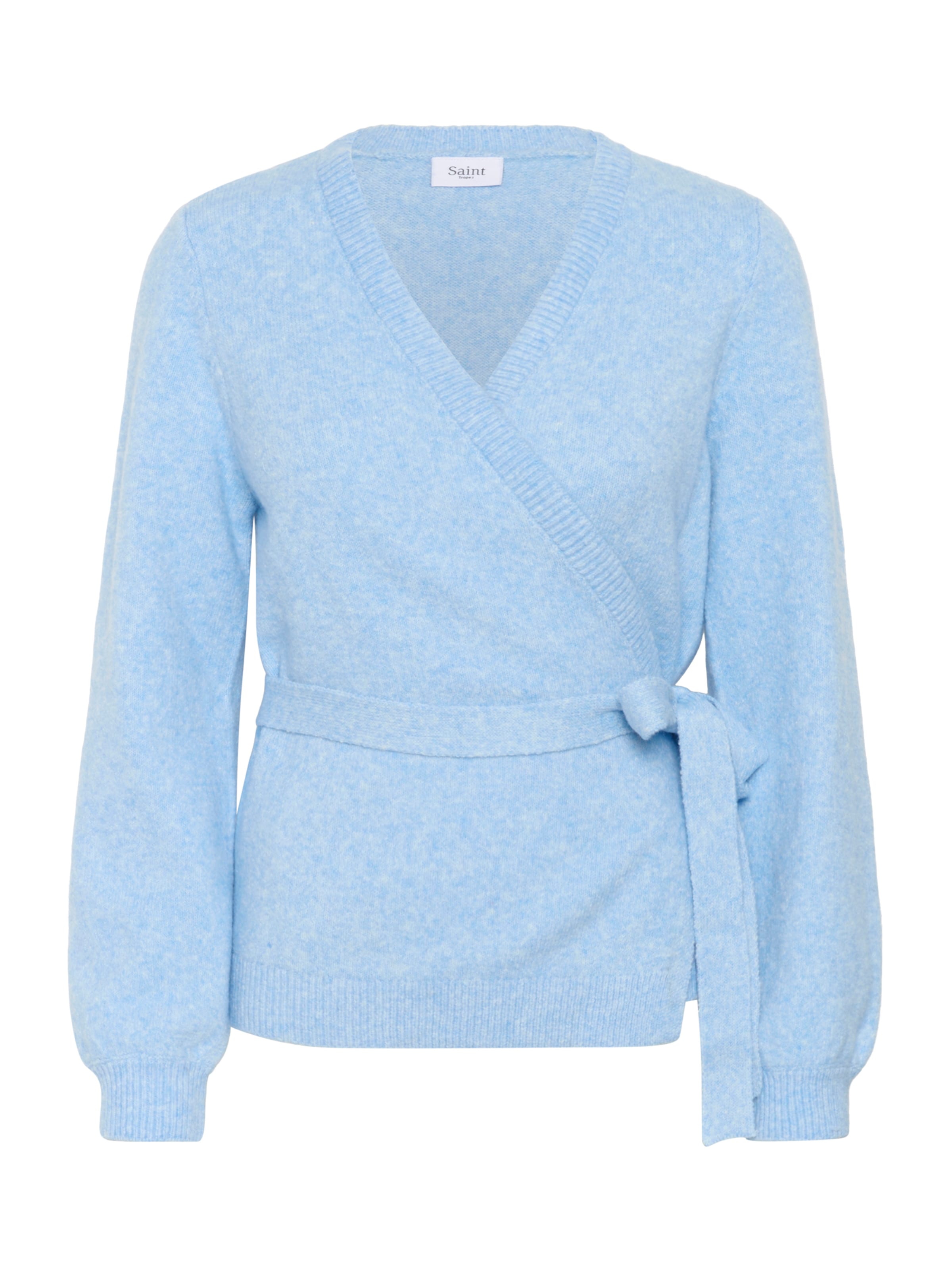SAINT TROPEZ Knit Cardigan 'MaleenSZ' in Blue: front