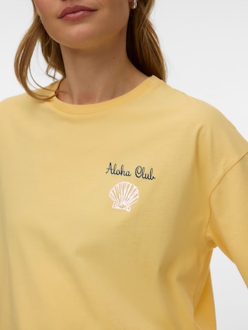 VERO MODA Tričko 'VMSIGRID KELLY' - Žltá