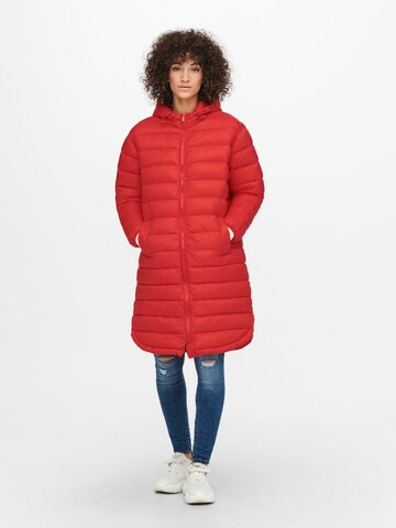 ONLY Winter Coat 'Melody' in Red: front