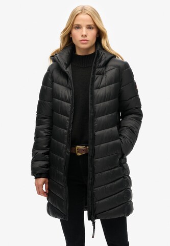 Superdry Mantel 'Fuji' in Schwarz: Vorderseite