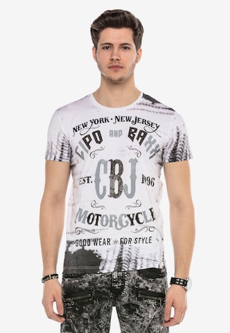 CIPO & BAXX Shirt 'CBJ MOTO' in Gemengde kleuren: voorkant