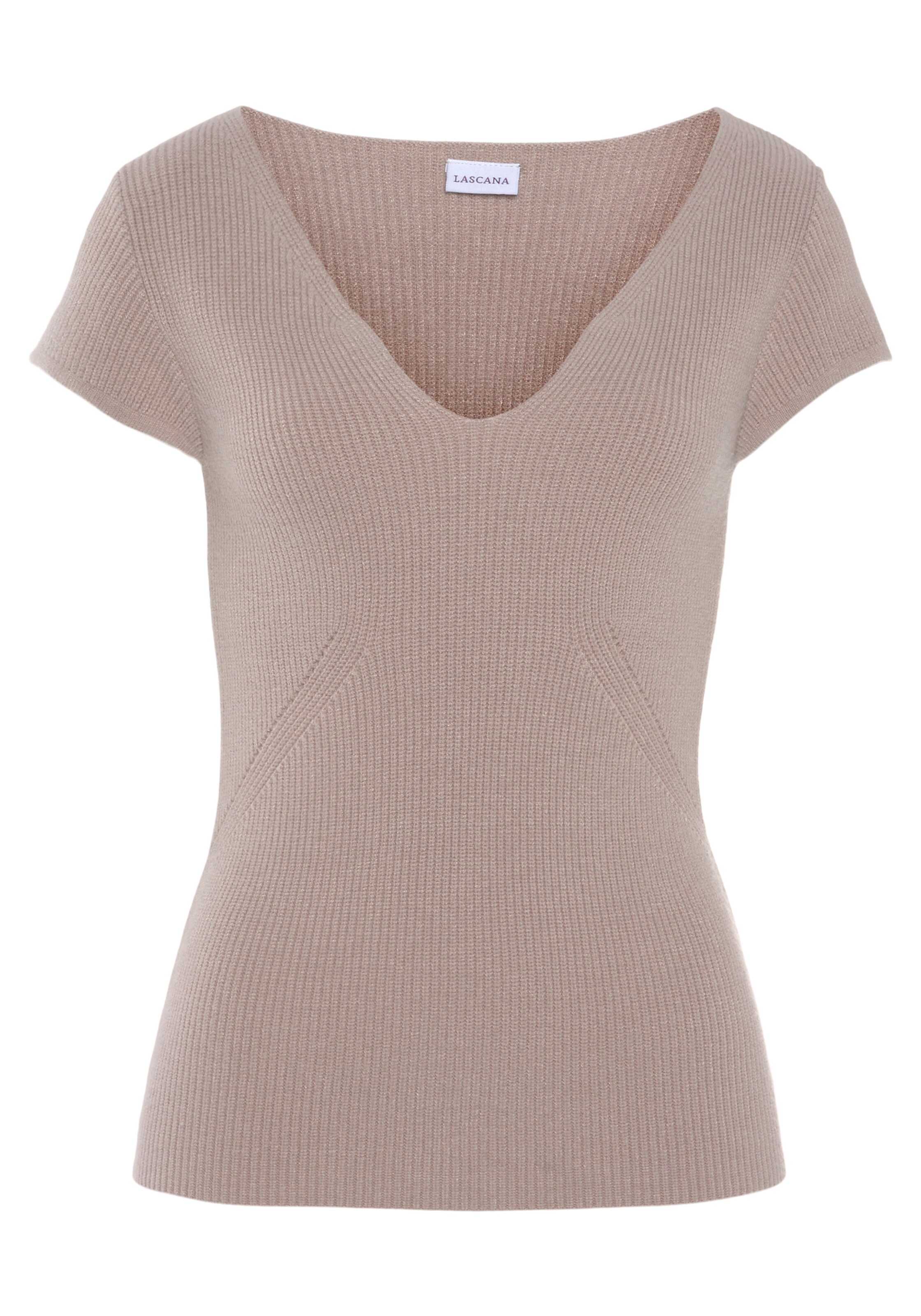 LASCANA Pullover in Beige: Vorderseite