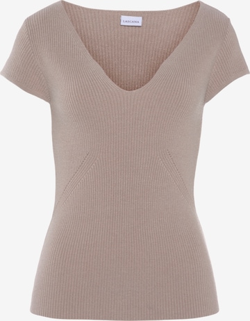 LASCANA Sweater in Beige: front