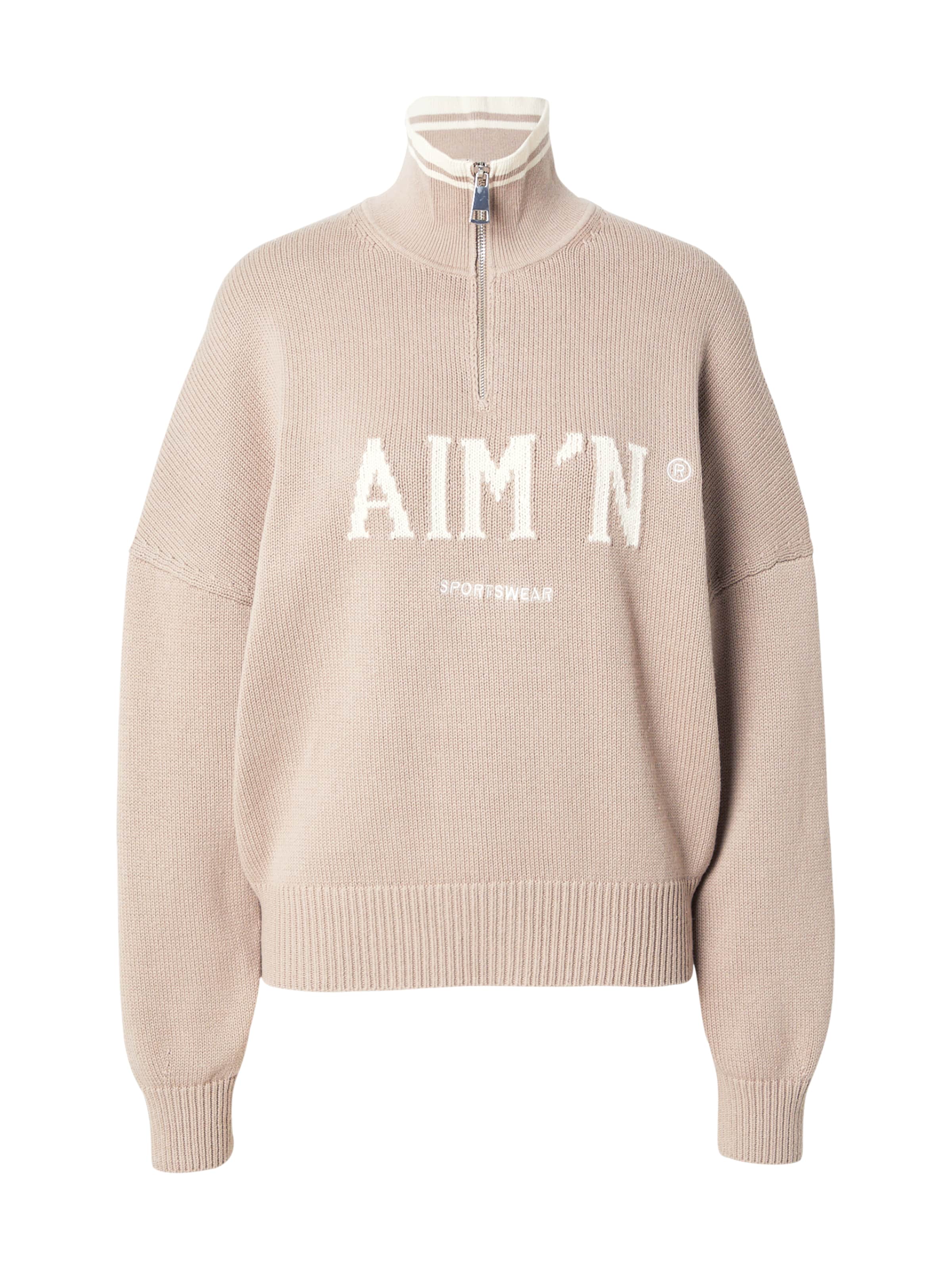 Aim'n - Sweatshirt de desporto em bege: frente