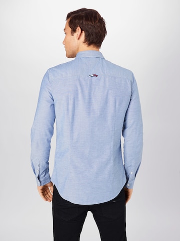 Tommy Jeans Slim fit Overhemd in Blauw