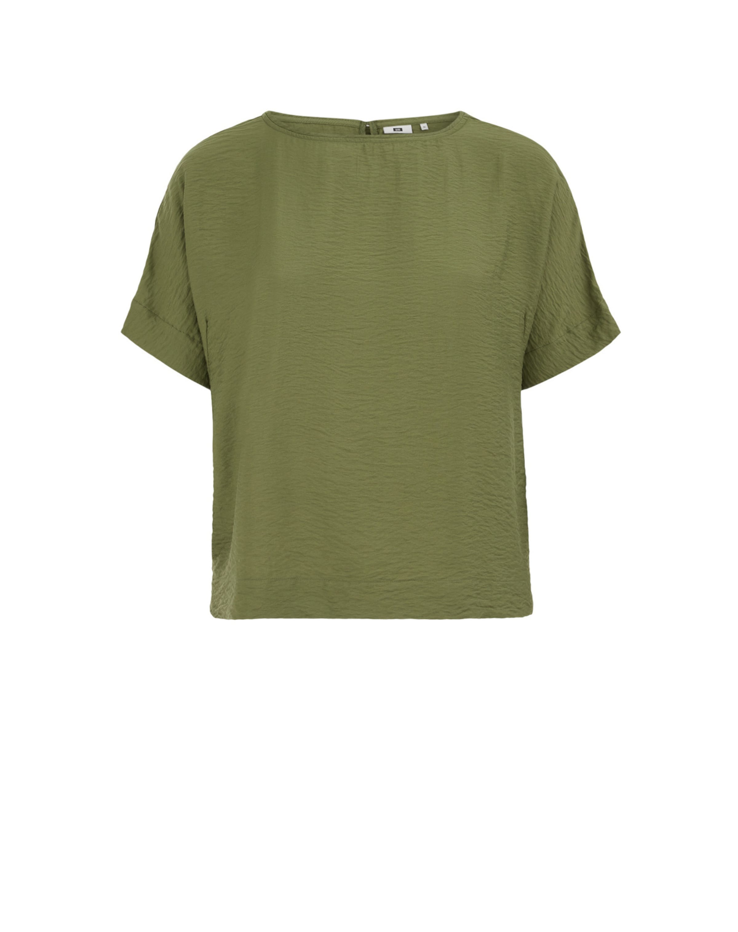 T-shirt WE Fashion en vert : devant