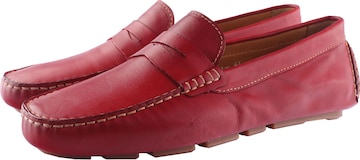 D.MoRo Shoes Classic Flats in Red: front