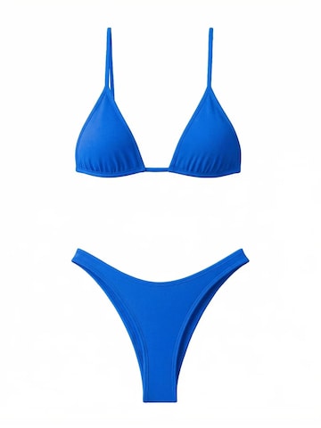 Kalaia Triangel Bikini in Blauw: voorkant