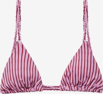 Pull&Bear Trójkąt Góra bikini w kolorze różowy: przód