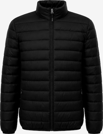 ALLTHEMEN Winter Jacket 'Stichwerk' in Black: front
