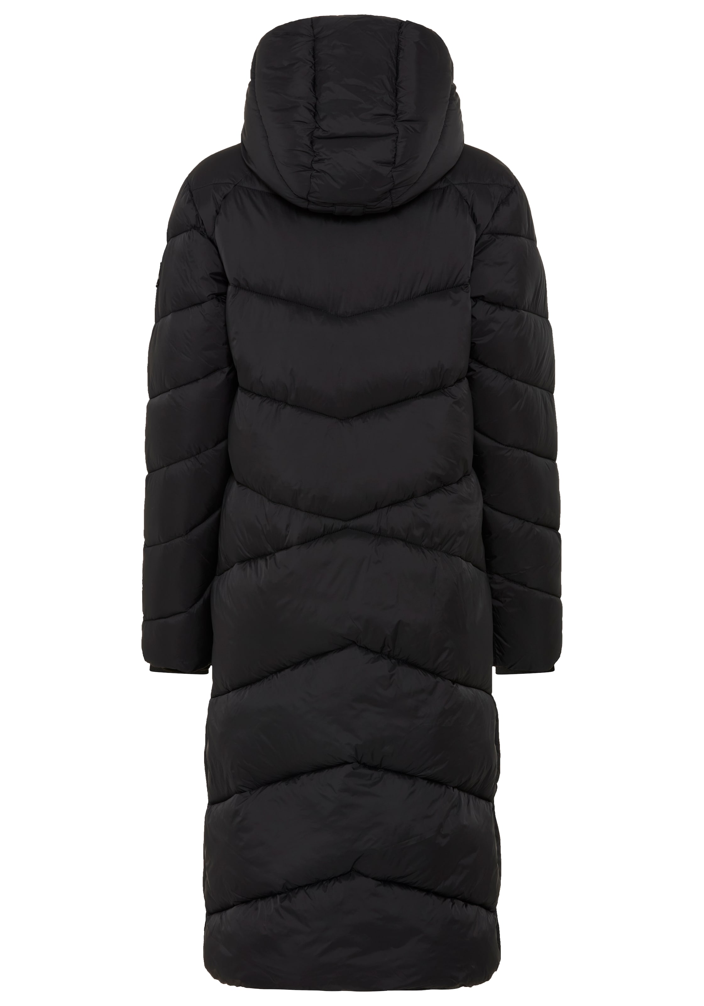 POLARINO Wintermantel in Schwarz