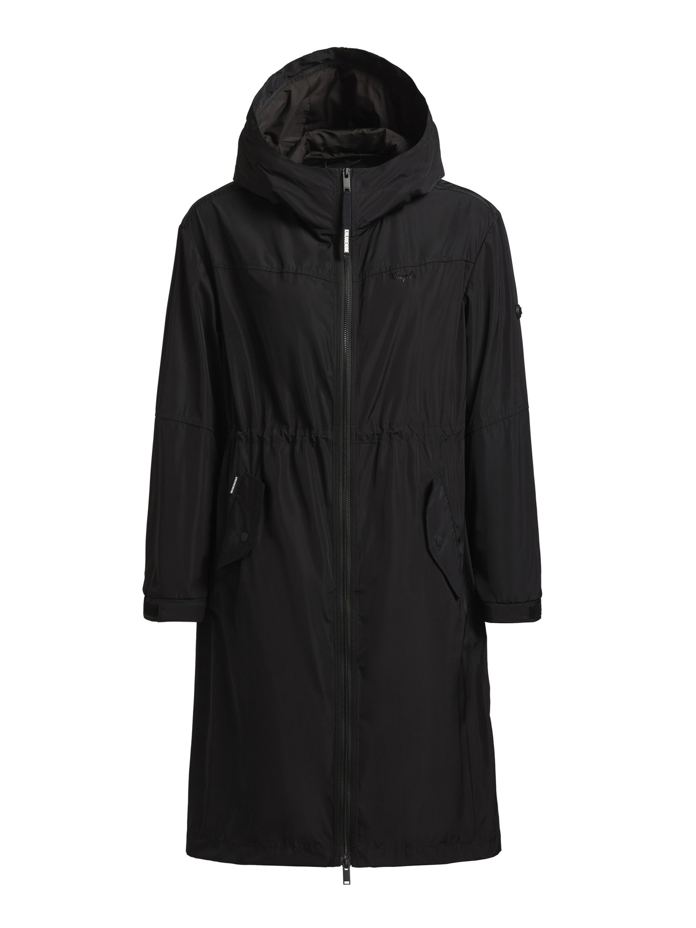 khujo Between-seasons coat 'Zlata' in Black: front