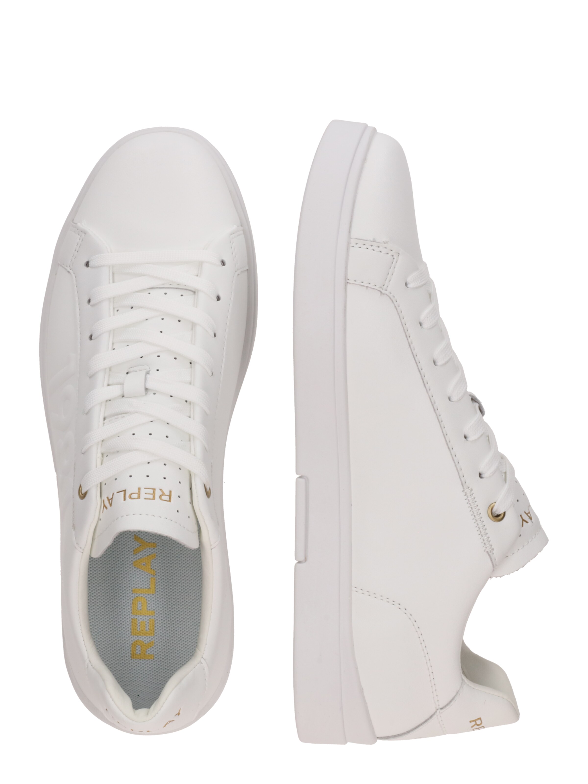 REPLAY Låg sneaker i vit