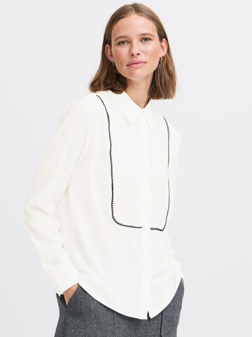 b.young Blouse 'Idaline' in Wit: voorkant