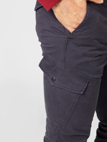 TOM TAILOR DENIM Slim fit Cargo Pants in Blue