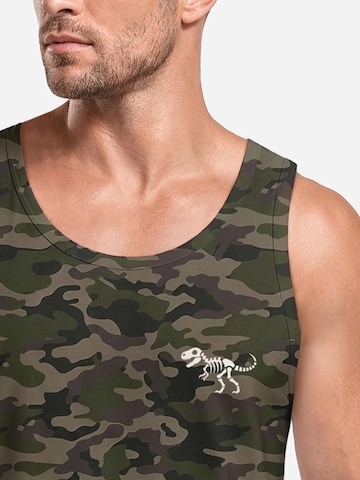 Neverless Shirt 'Dino Skeleton' in Green