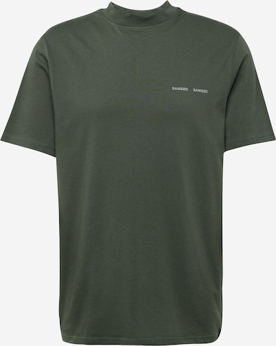 Samsøe Samsøe Shirt 'Norsbro' in de kleur Grijs / Donkergroen, Productweergave
