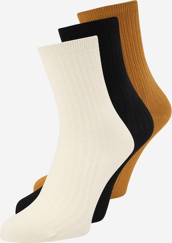 BeckSöndergaard Regular Socks in Beige: front