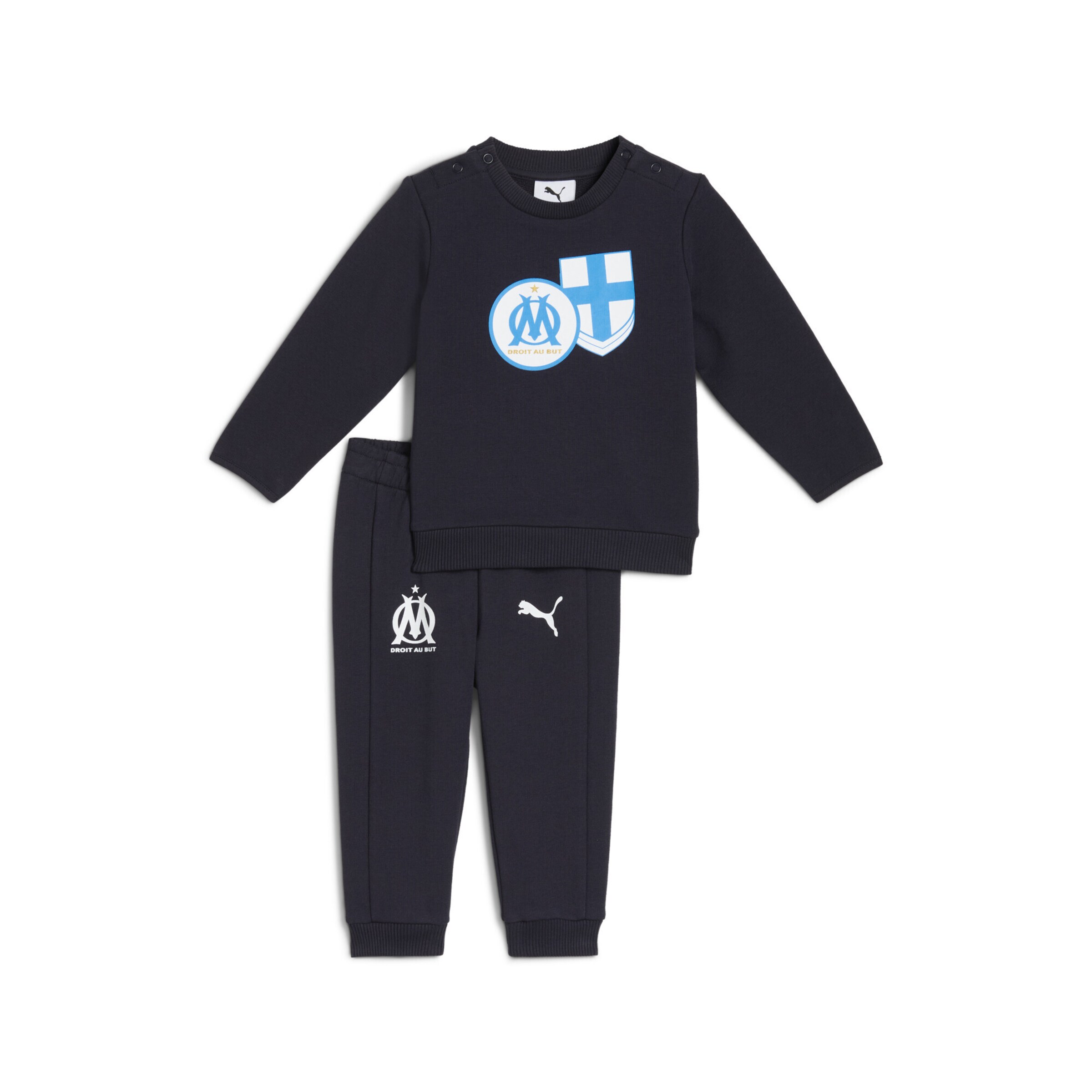 PUMA Trainingspak in Blauw: voorkant