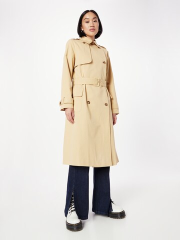 Manteau mi-saison Oasis en beige : devant