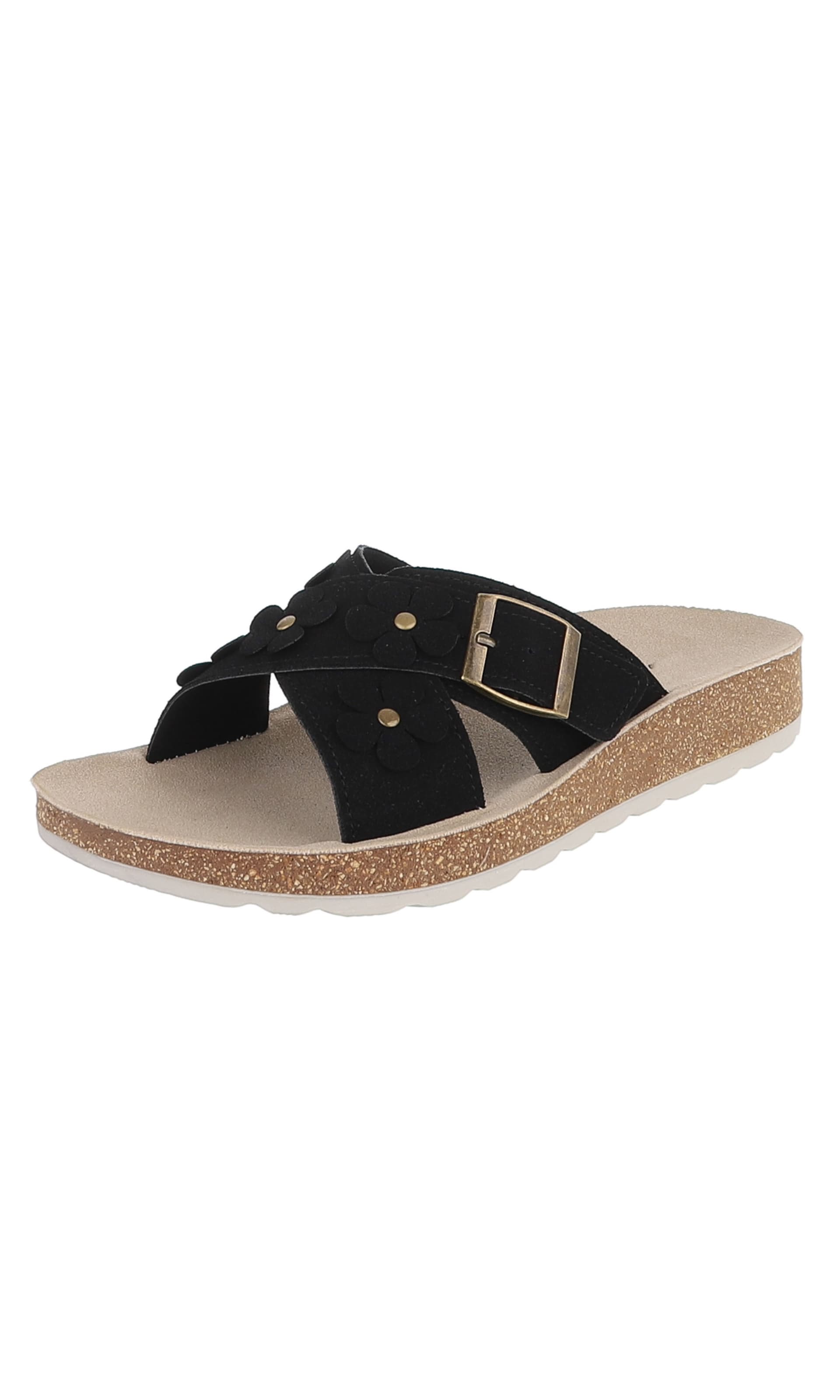 Ital-Design Mules in Black: front