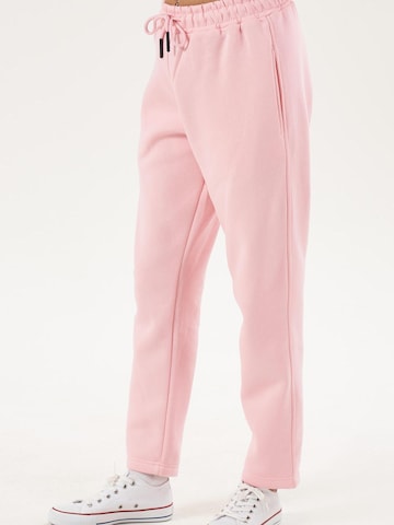 LOUIS LECLER Slimfit Broek 'Elise' in Roze