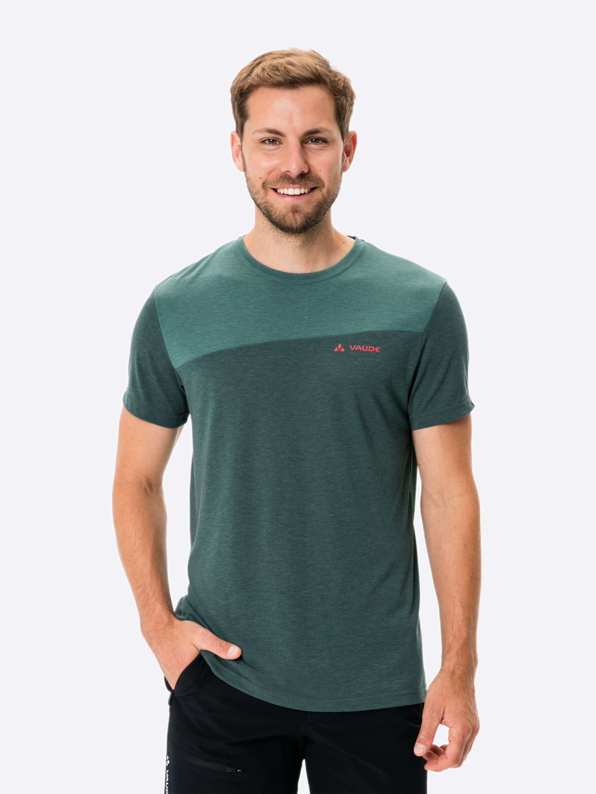 Männer Sportarten VAUDE Funktionsshirt 'Sveit' in Jade, Dunkelgrün, Grünmeliert - RM54862 Männer Sportarten VAUDE Funktionsshirt 'Sveit' in Jade, Dunkelgrün, Grünmeliert - RM54862