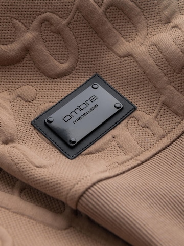 Sweat-shirt Ombre en beige