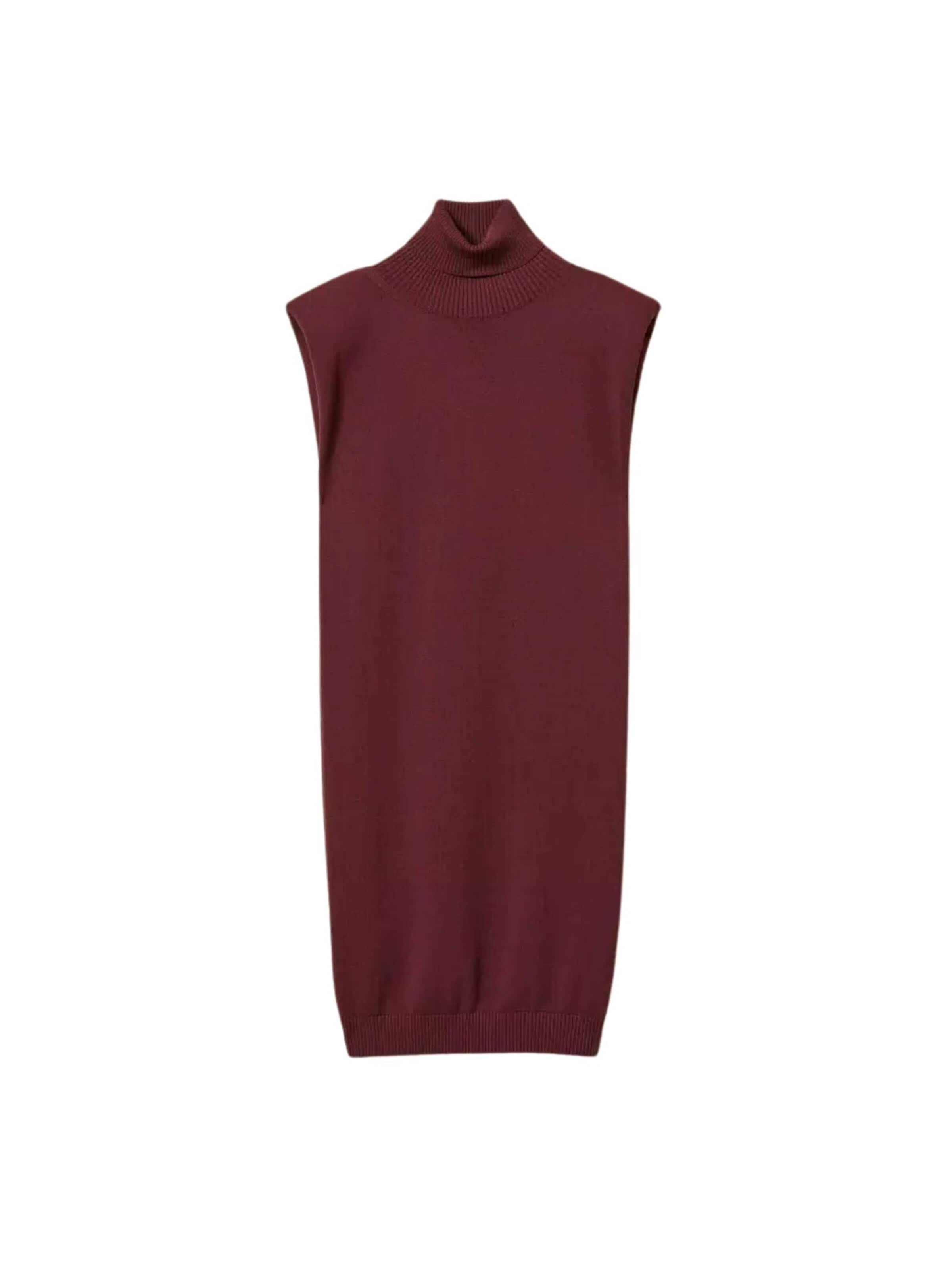 Twinset - Vestido de punto 'sleeveless knitted mini dress' en rojo: frente
