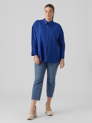 Vero Moda Curve Bluza 'JULIE' | modra barva
