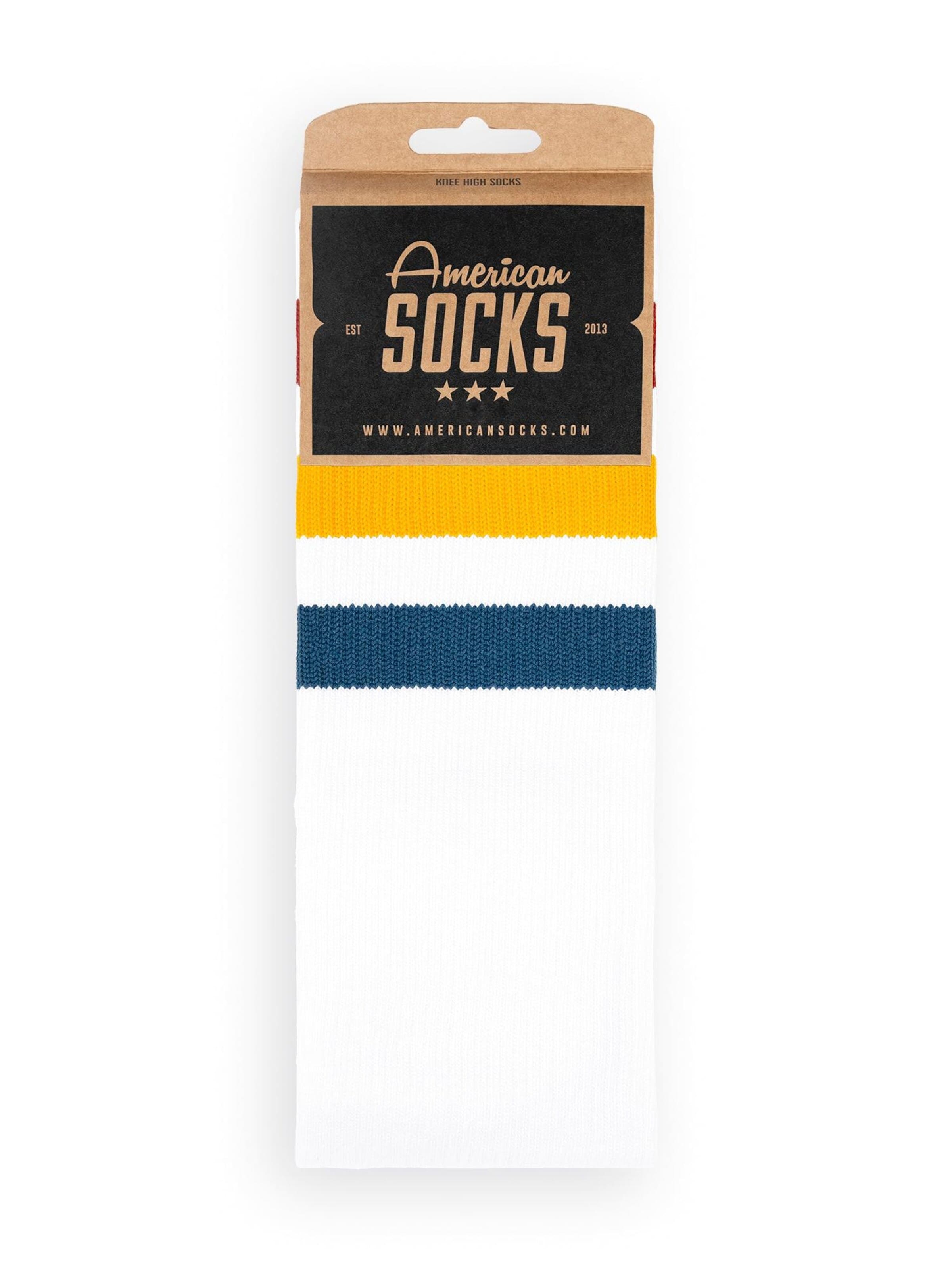 American Socks Knee socks 'Stifler' in White