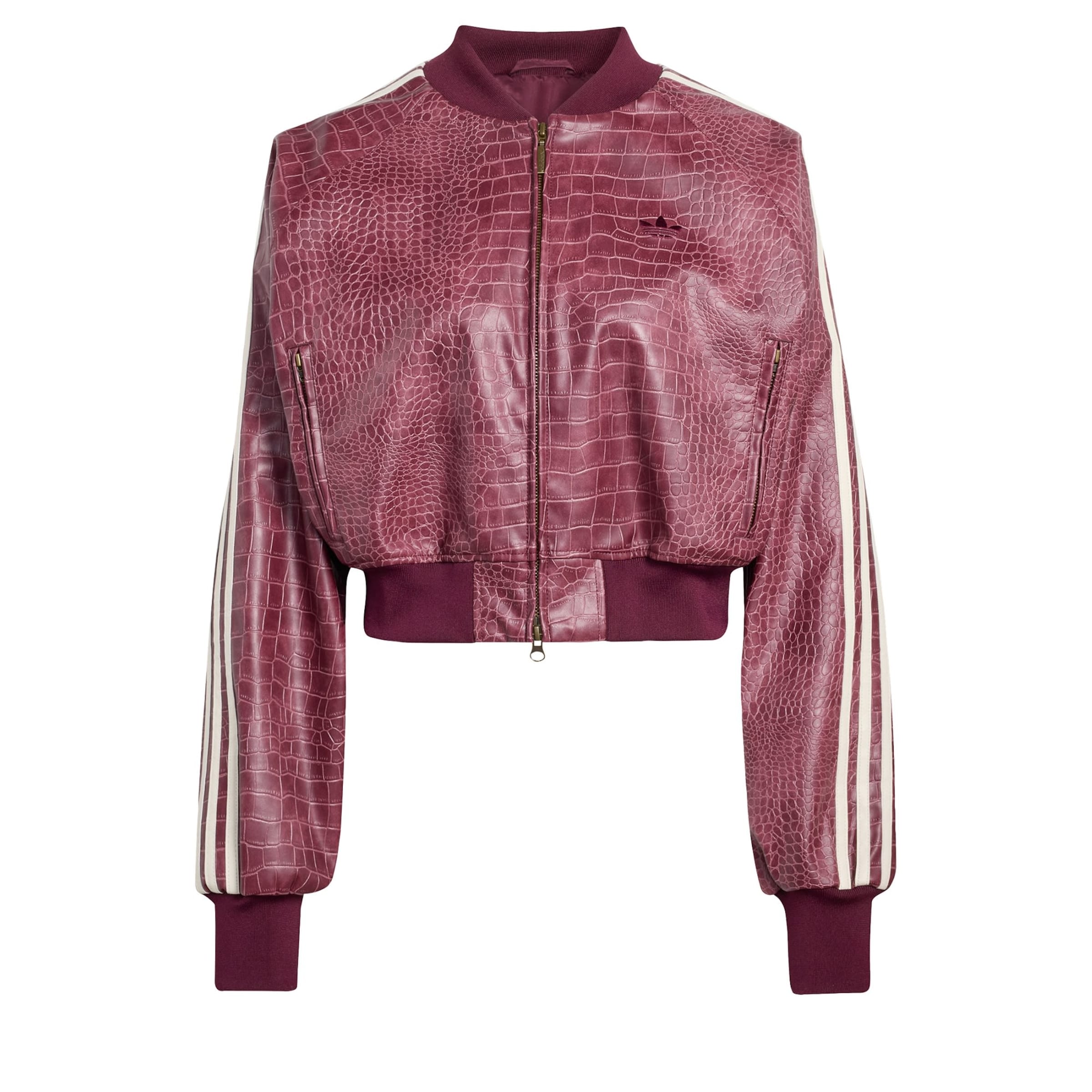 ADIDAS ORIGINALS Tussenjas in de kleur Bourgogne / Wit, Productweergave