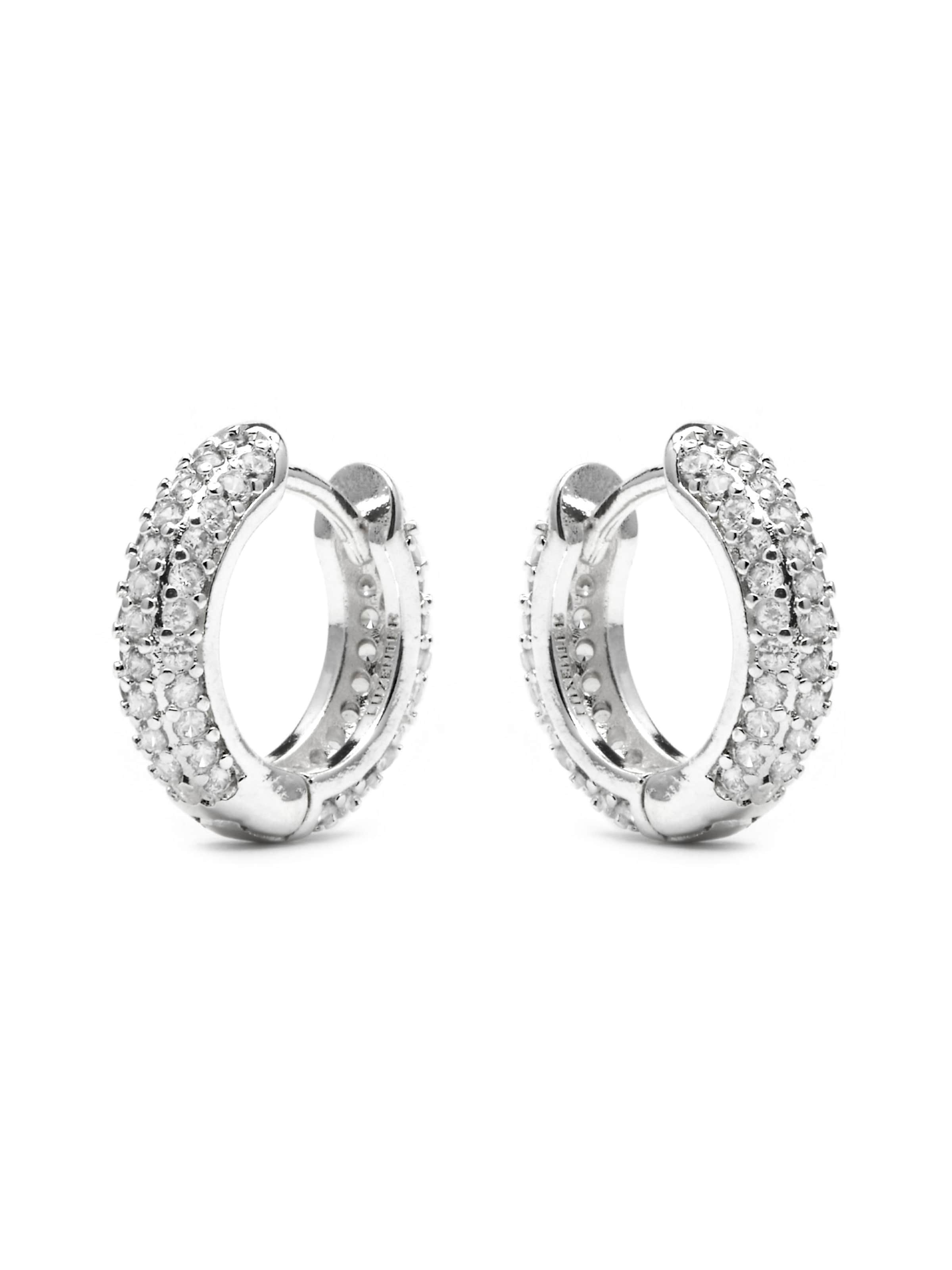 Boucles d'oreilles 'Lesrat' Luxenter en argent : devant