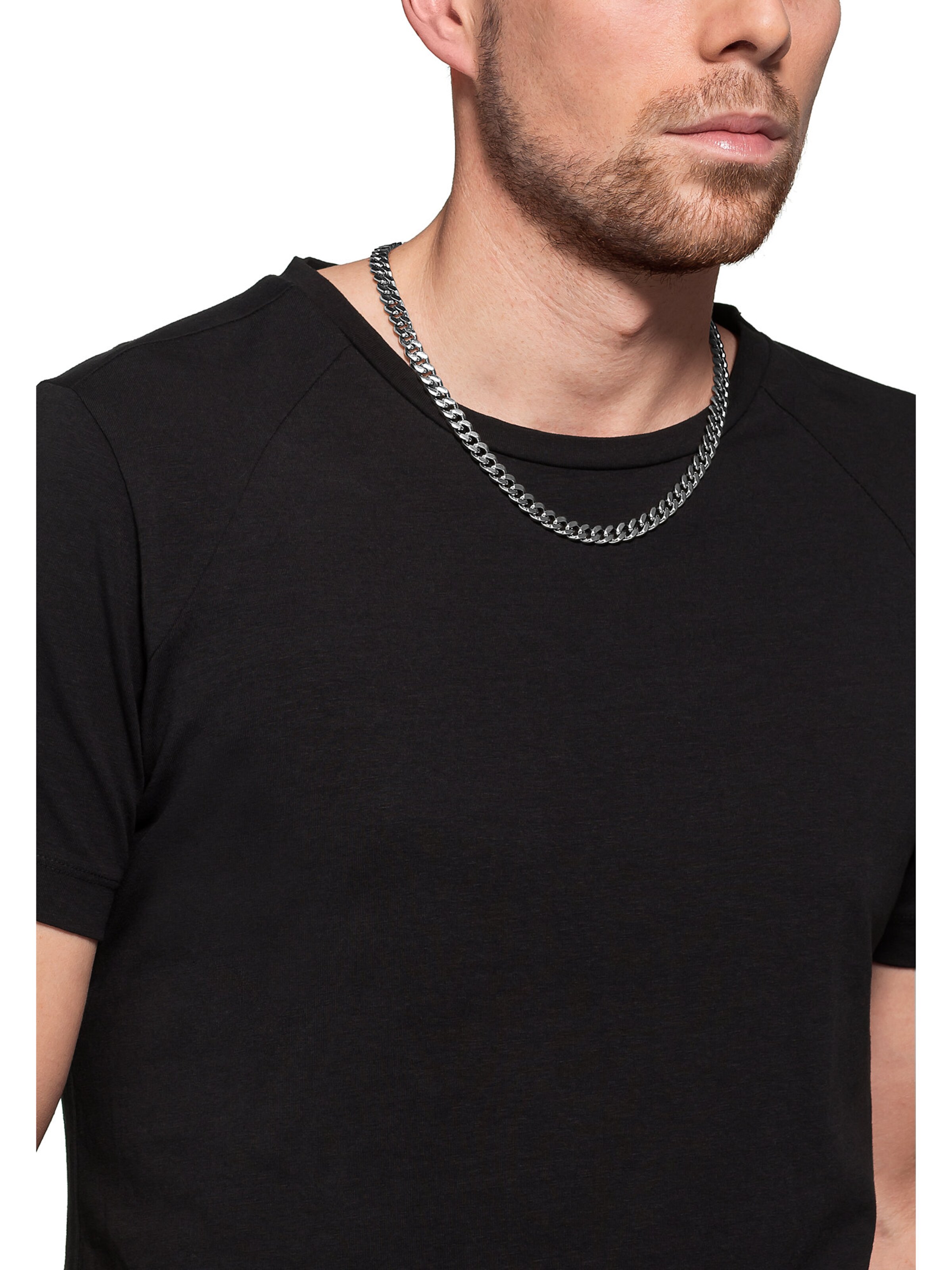 FAVS Necklace in Silver: front