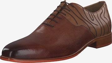 MELVIN & HAMILTON Lace-Up Shoes 'Lewis 53' in Brown: front