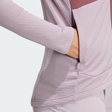 ADIDAS TERREX Athletic fleece jacket in Purple